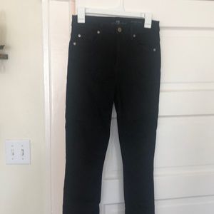 7 for all mankind the high waist skinny black